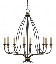 Currey 9000-0214 - Folgate Small Black Chandelier