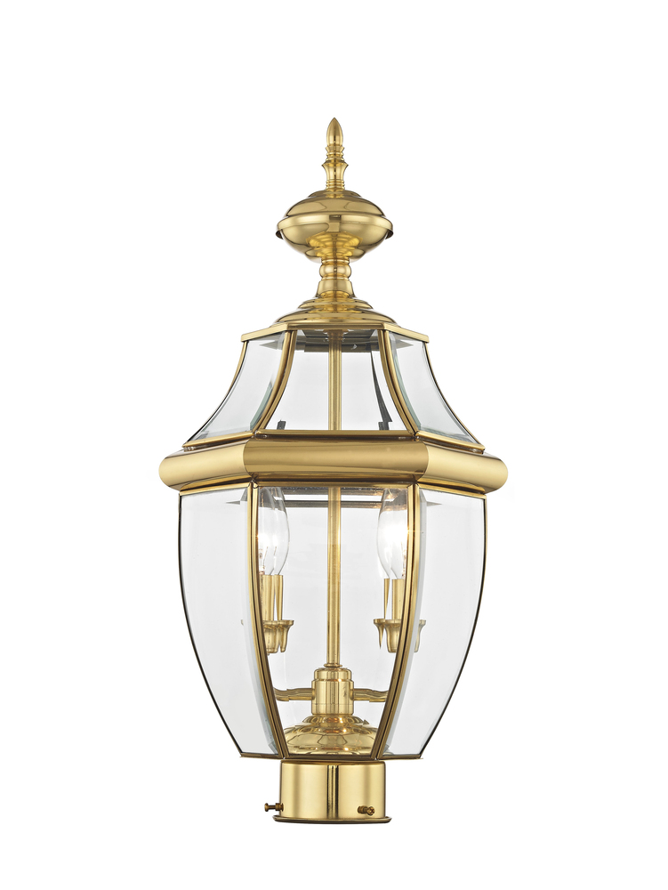 2 Light PB Outdoor Post Lantern