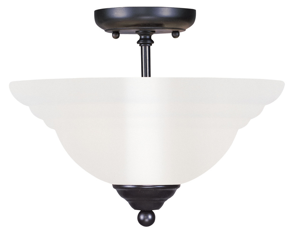 2 Light Black Ceiling Mount