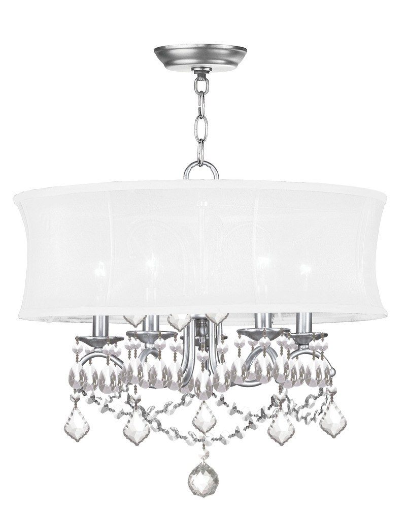 5 Light Brushed Nickel Chandelier