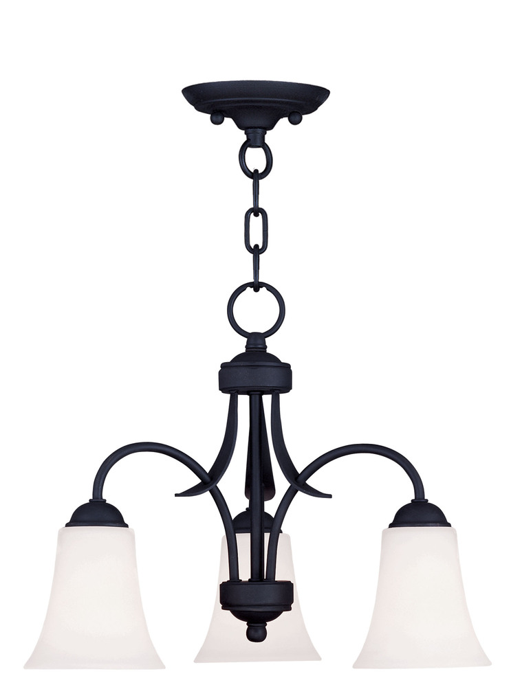 3 Light Black Chain Hang/Ceiling Mount