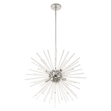 Livex Lighting 41256-05 - 8 Lt Polished Chrome Pendant Chandelier