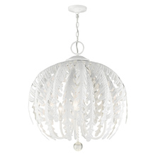 Livex Lighting 46235-60 - 5 Lt Antique White Chandelier