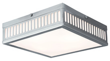 Livex Lighting 73164-91 - 3 Light Brushed Nickel Ceiling Mount