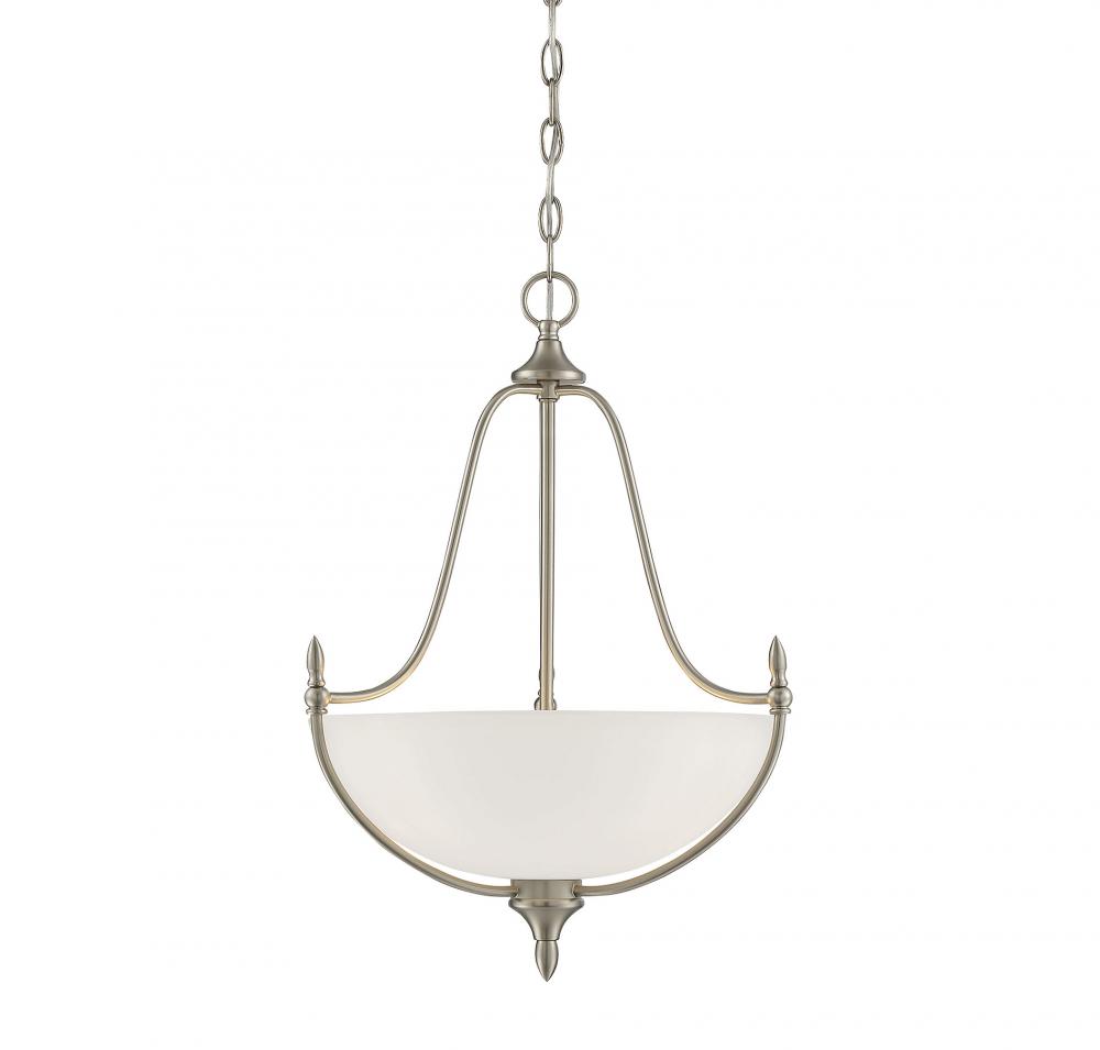 Herndon 3-Light Pendant in Satin Nickel