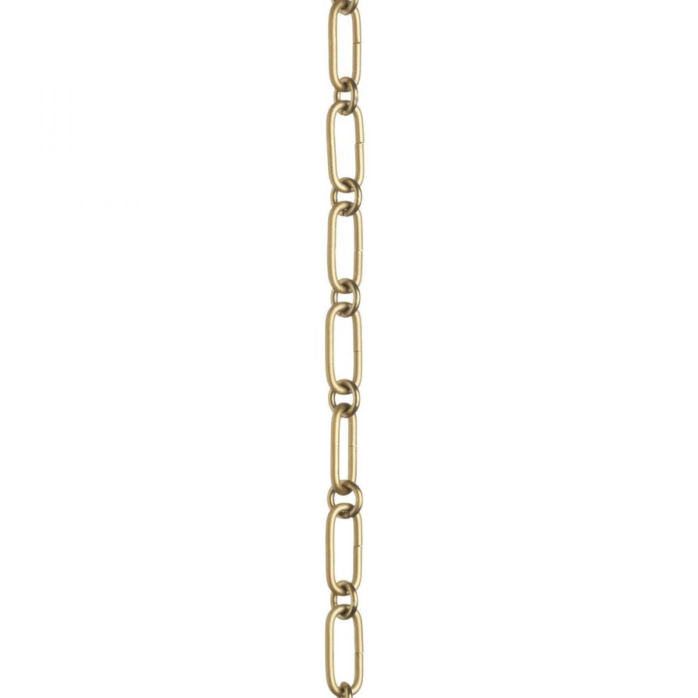 Accessory Chain - 48" of 9 Gauge Chain in Brushed Gold