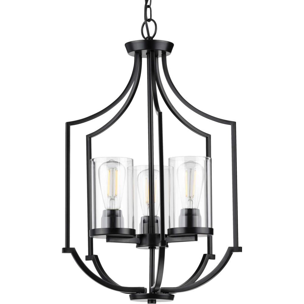 Lassiter Collection Three-Light Matte Black Foyer