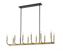 Z-Lite 479-12L-MB-OBR - 12 Light Linear Chandelier