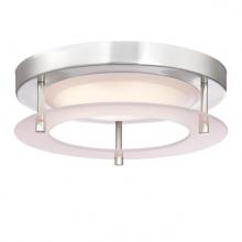 Westinghouse 6575300 - 8 in. 15W LED Flush Brushed Nickel Finish Frosted Acrylic Ring