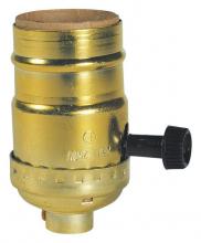 Westinghouse 7041300 - On/Off Turn-Knob Socket Brass Finish