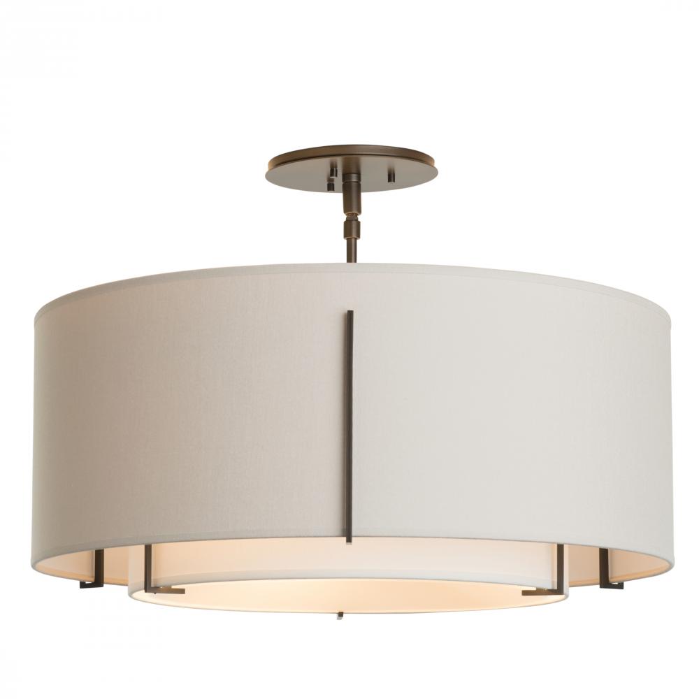 Exos Double Shade Semi-Flush