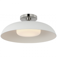 Visual Comfort  AL 4040PN/WHT-WG - Cyrus 16" Flush Mount