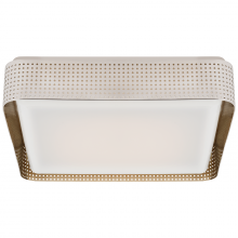 Visual Comfort  KW 4084PN-WG - Precision 16" Square Flush Mount