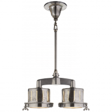Visual Comfort  TOB 5341PAL-WG - Knockout Double Bar Light