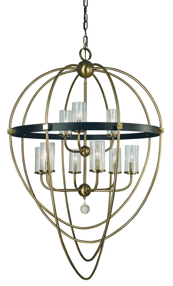 9-Light Brushed Nickel/Polished Nickel Margaux Chandelier