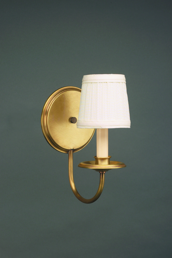 Wall Sconce Antique Brass 1 Candelabra Socket Eggshell Shade