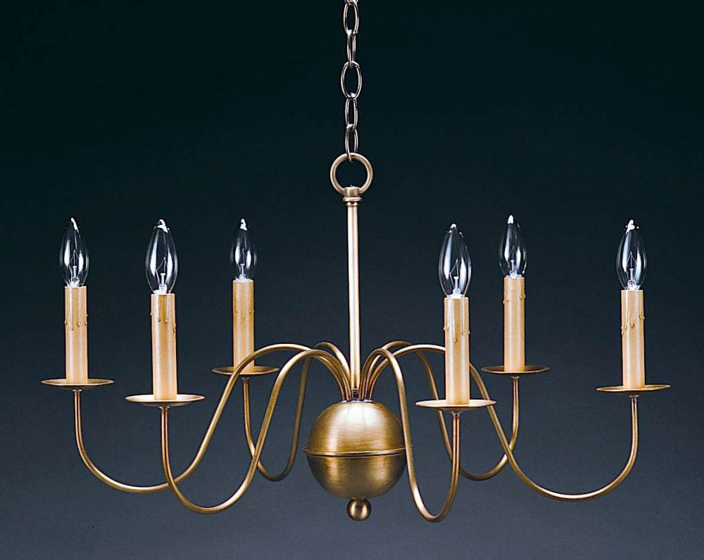 Hanging S-Arms Dark Brass 8 Candelabra Sockets