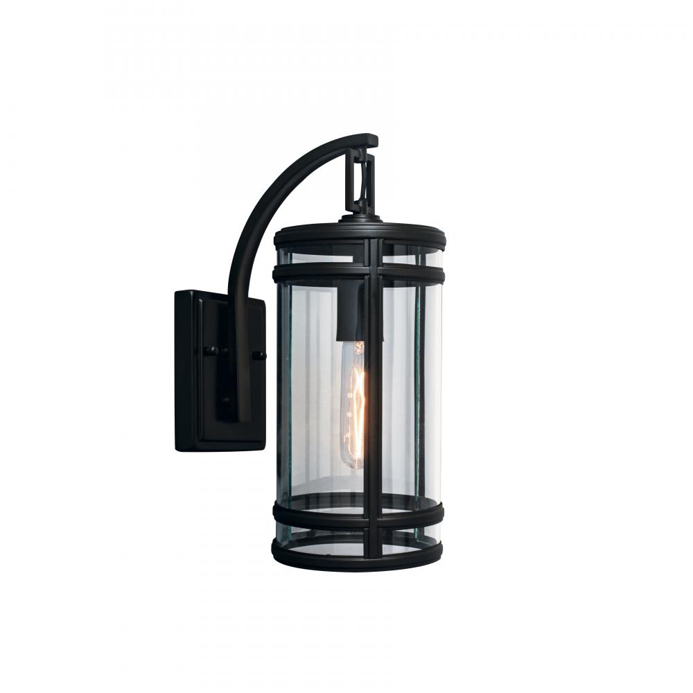 New Yorker 14'' High 1-Light Outdoor Sconce - Acid Dipped Black