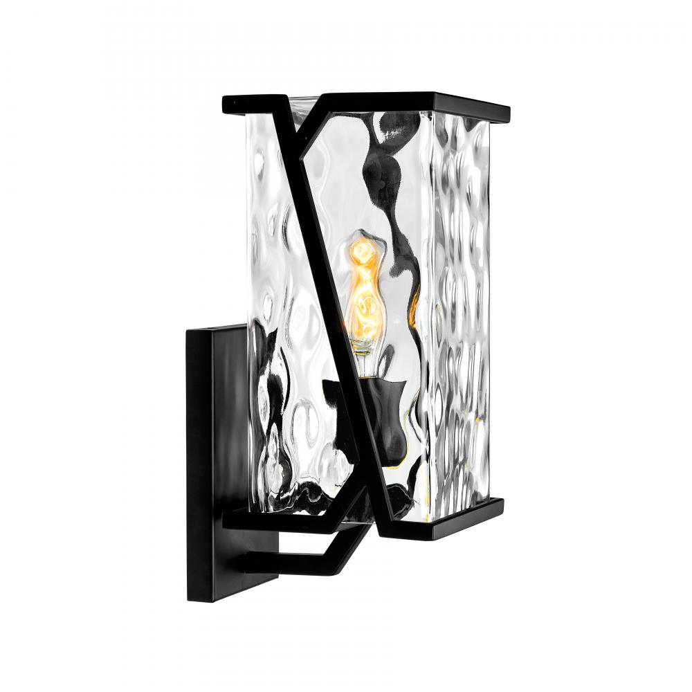 Waterfall 13'' High 1-Light Outdoor Sconce - Matte Black