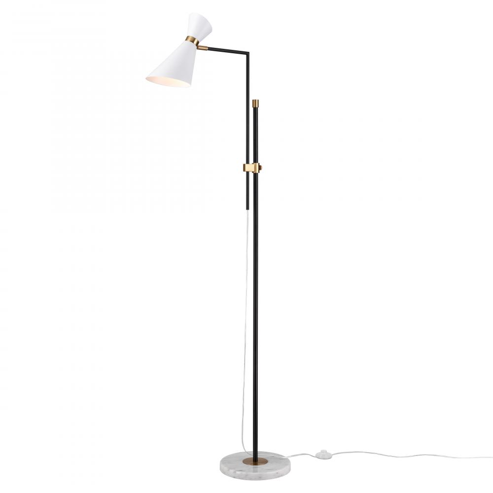 Taran 61'' High 1-Light Floor Lamp - Matte White