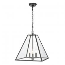 ELK Home 68205/3 - Tangent 16'' Wide 3-Light Pendant - Matte black